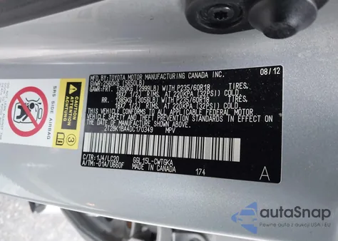 2013 Lexus Rx 350 from USA, damaged, VIN 2T2BK1BA4DC170349